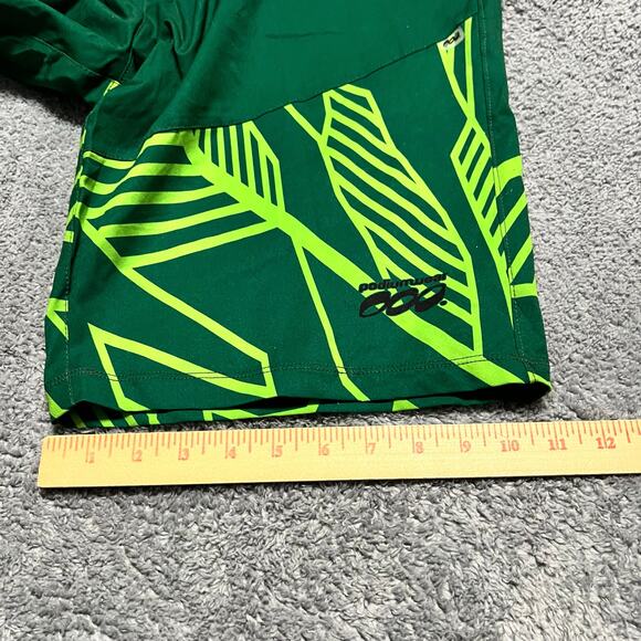 Podiumwear Shorts Adult XXL Tri Cycle Long Bermuda Cycling Mens Green - Picture 6 of 8